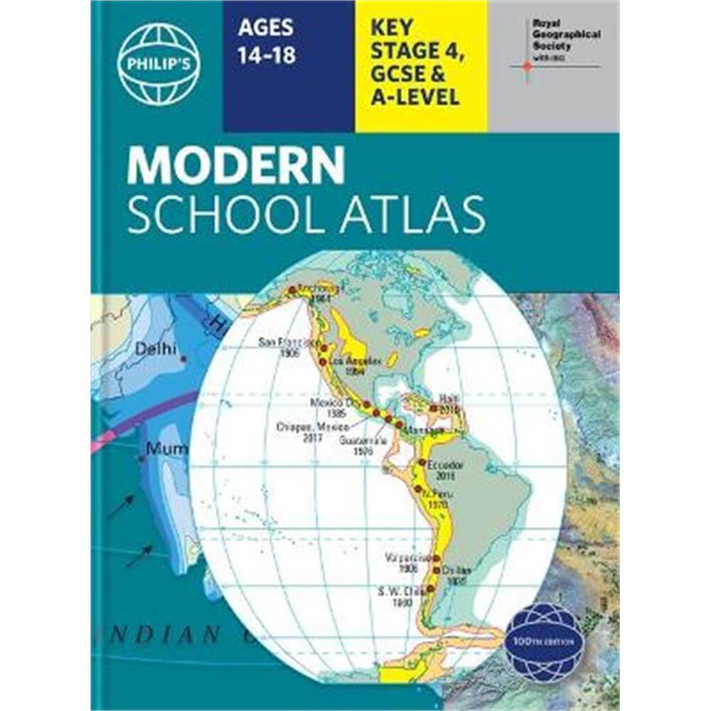Philip's RGS Modern School Atlas: 100th edition (Hardback) - Philip's Maps
